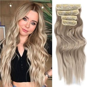 20 inch 4 pieces 11 clips thick hairpieces extension